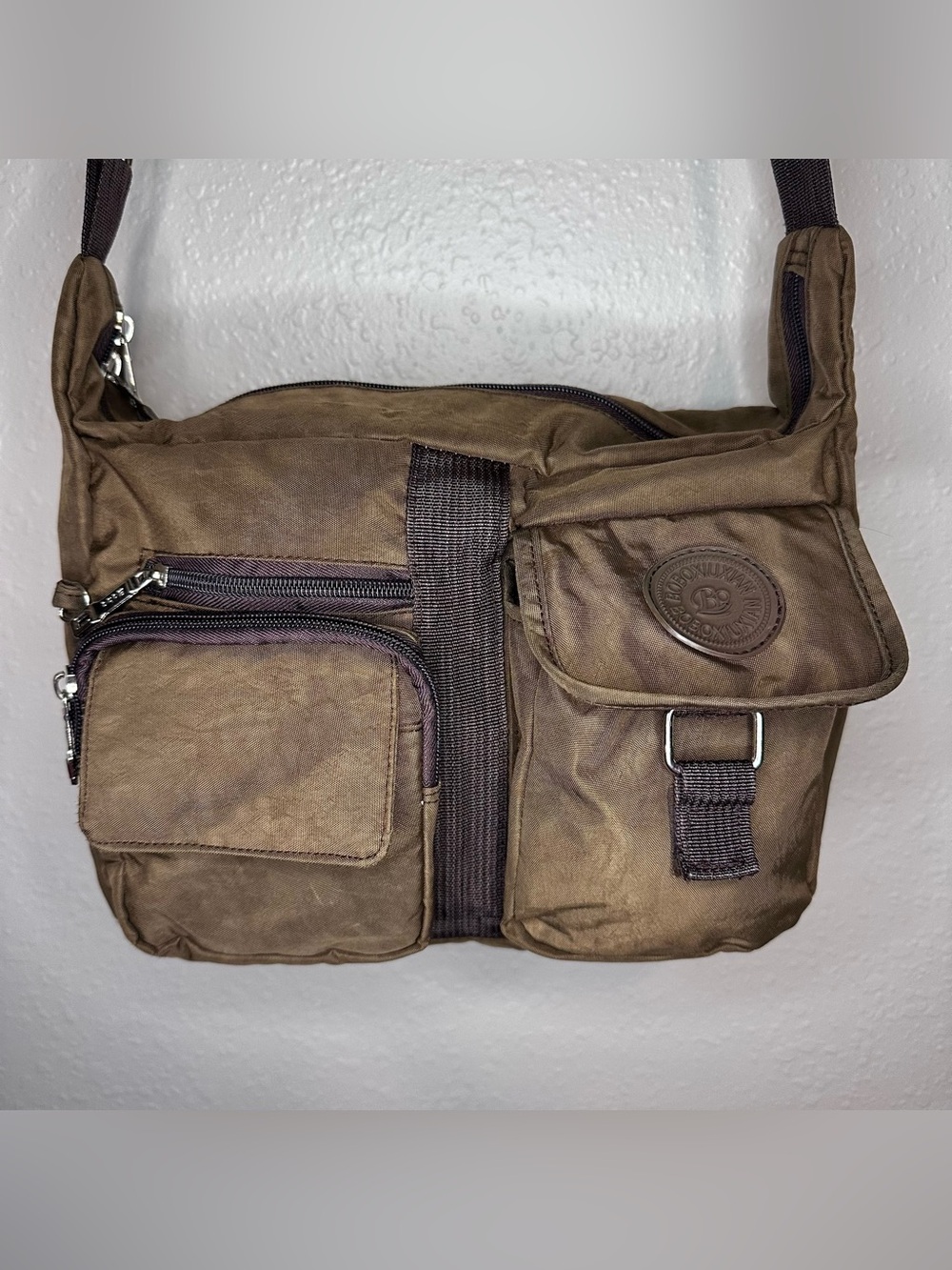 Brown Messenger Bag, Unisex